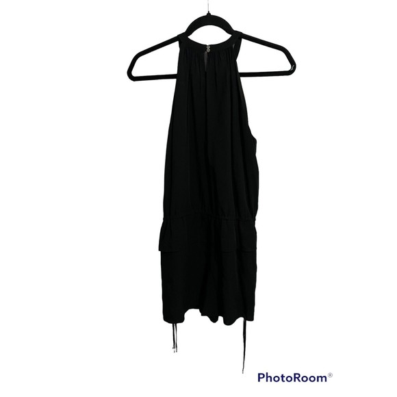 Club Monaco Black Cinched Sleeveless Romper - Picture 4 of 9